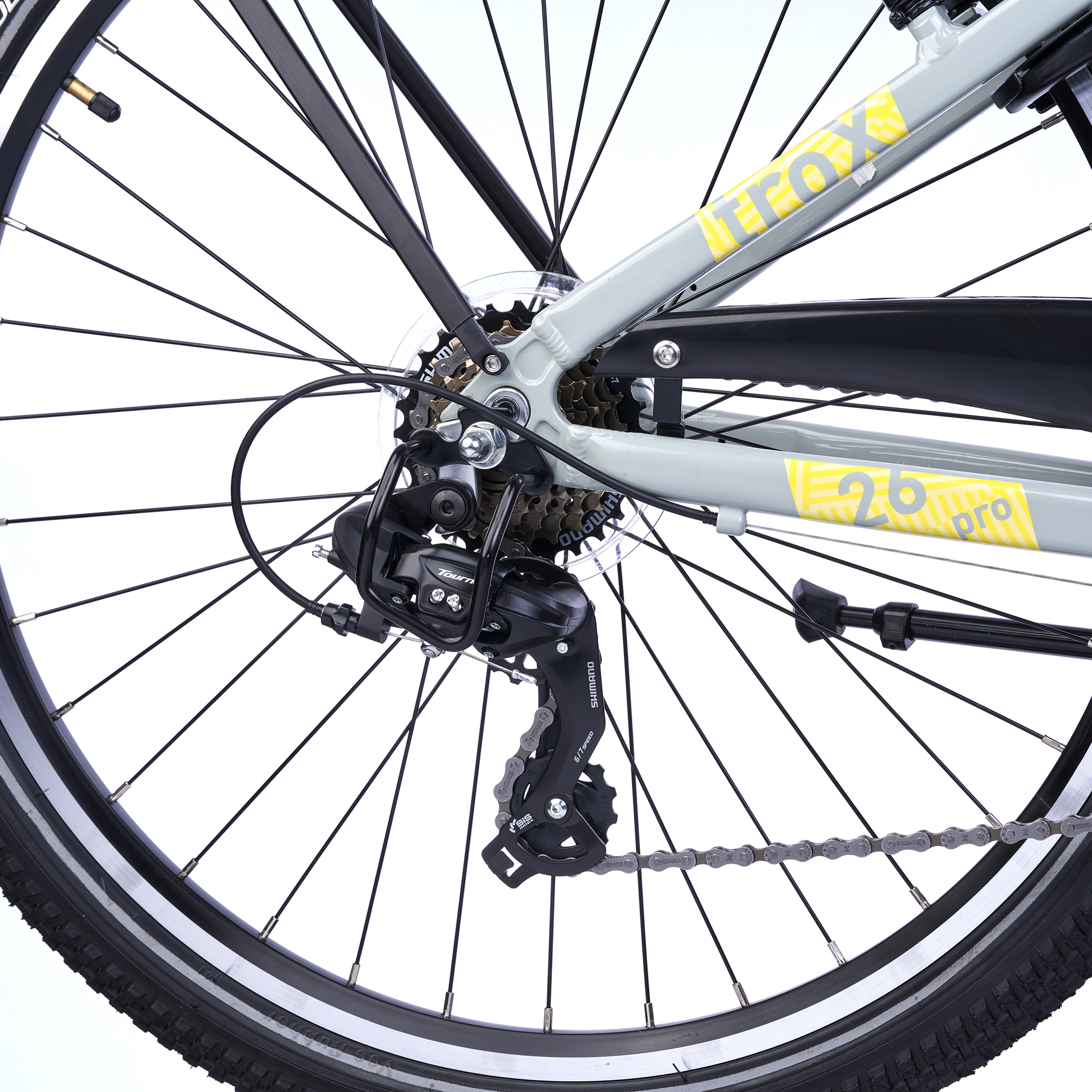 S'COOL troX Pro 26-K7 Jugendfahrräder (grau) 4